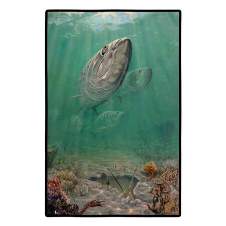 Carolines Treasures Carolines Treasures JMA2009JMAT 24 x 36 in. Silver Patrol Tarpon Indoor or Outdoor Mat JMA2009JMAT